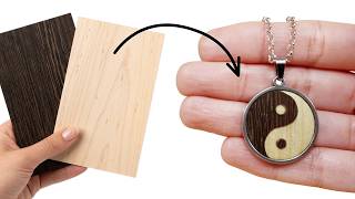 How I create wooden jewelry using the marquetry technique - Complete artisanal process