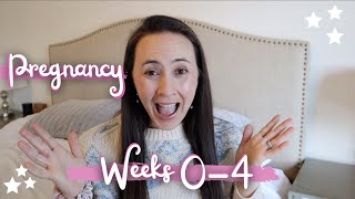 FEELING IMPLANTATION?!! PREGNANCY UPDATE WEEKS 0-4 | Early Signs \& Symptoms