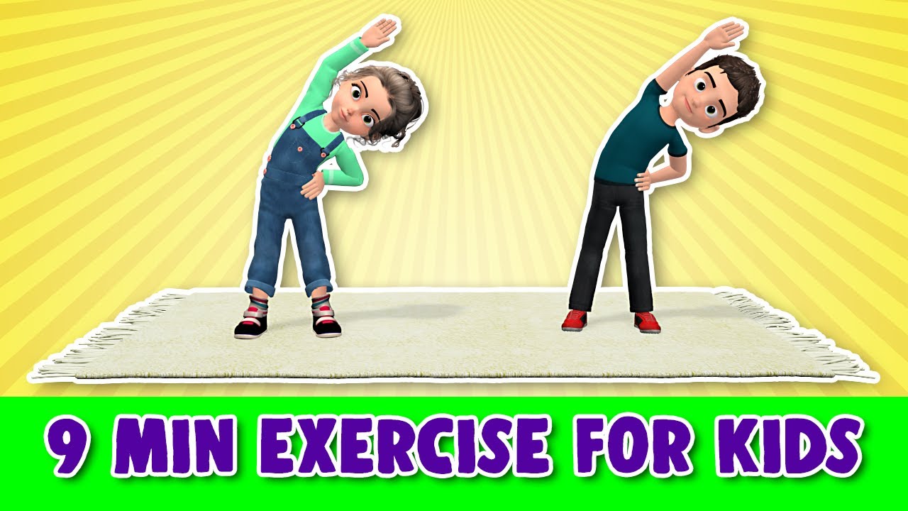 9 Min Exercise For Kids - Home Workout - YouTube