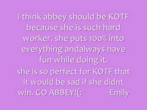 Abbey's KOTF Video!