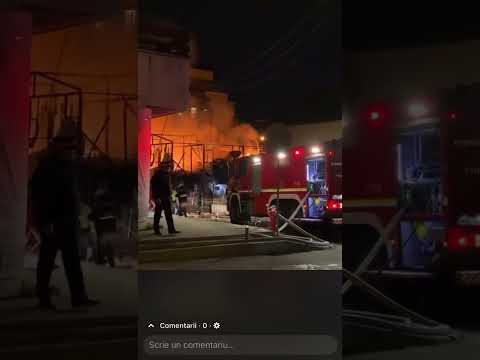 Incendiu strada Dunarii Cluj