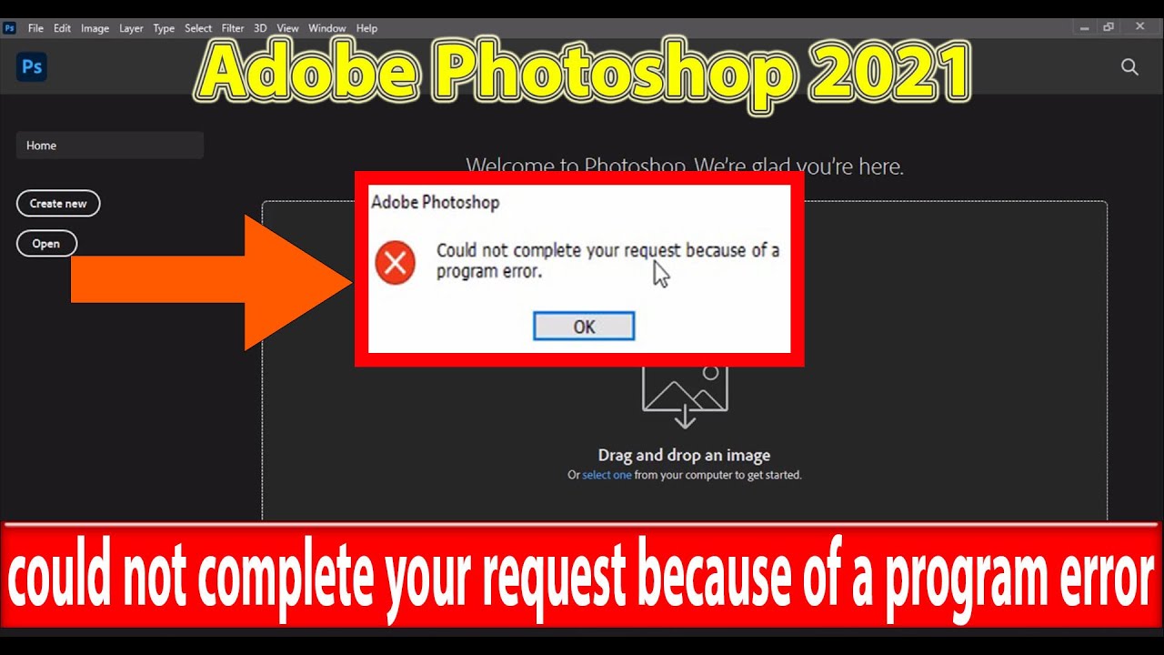 Could not complete request. Cloud not complete your request because of a program Error фотошоп. Adobe Photoshop could not complete the quick Export as gif Command because of a program Error..