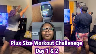 Plus Size Weight Loss Workout Challenge Day 1 &amp; 2 | Day in the Life Vlog