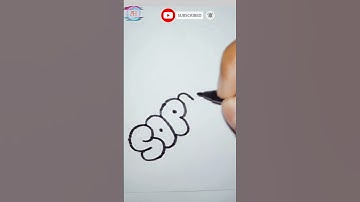 #shorts /HOW TO Write "Sophie" IN BUBBLE LETTERS