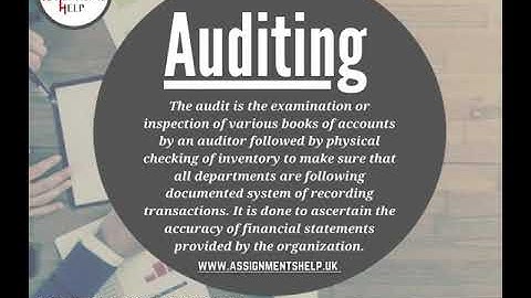 Auditing Assignment Help