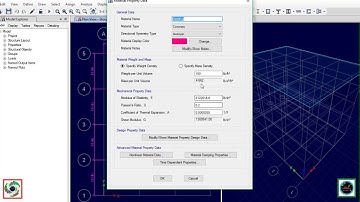 How to Define Material Properties in ETABS 2015 Essential Training