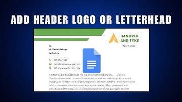 Logo invoegen in Google Docs 2026 - Maak een briefhoofdkoptekst en -voettekst in Google Docs