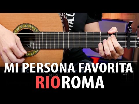 Mi Persona Favorita Acordes para guitarra ( Cover letra y demo )