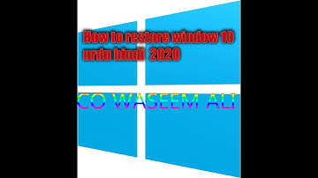 System Restore In |Windows 10| COMPLETE Tutorial | urdu | hindi |2020 only 1 step