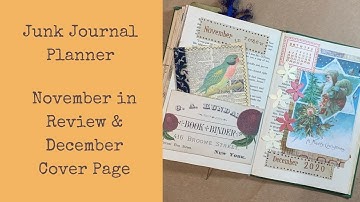 Altered Book Bullet Junk Journal - December Planning