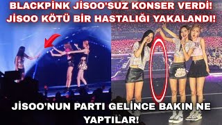 Blackpink Jisoo'suz konser verdi,Jisoo hastalığa yakalandı,Jisoonun partı gelince bakın ne yaptılar?