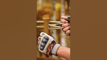 The bamboo creation with two arrows #bamboo #DIY #slingshots #bambooart #craftingwithbamboo