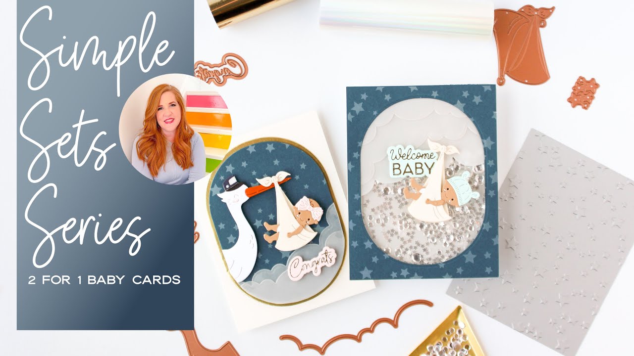 Simple Sets Series - 2 For 1 Baby Cards - YouTube