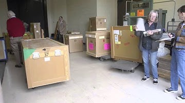 Truck-loading timelapse: headed to High Museum of Art in Atlanta, Georgia