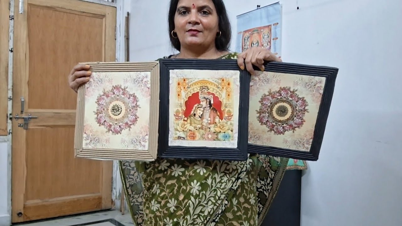 Decoration From Old Wedding Cards || Reuse Ideas || Diy || Best Use Of Waste