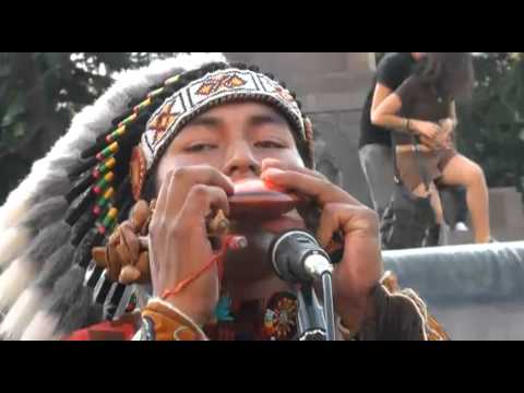 Ecuadorian indian music group in Tbilisi