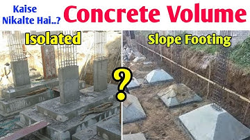 How to Calculate Concert Volume in Slope and Trapezoidal Footing | Isolated Footing Concrete Volume
