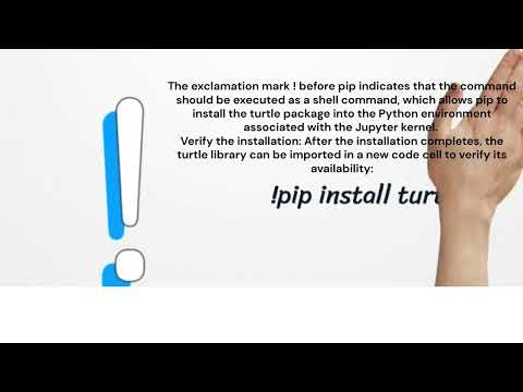 How to install TURTLE |PIP install  on Jupiter @RealCodeGuru