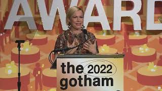 Michelle Williams accepts the Performer Tribute at the 2022 Gotham Awards