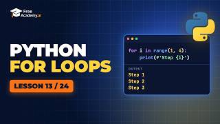 Python For Loops for Beginners | Python Course (13/24)
