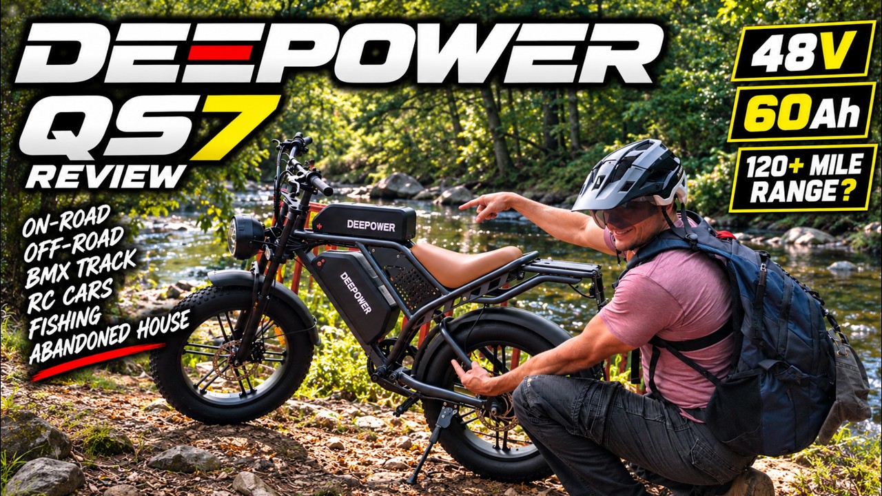 DEEPOWER QS7 Review: A 40-Mile E-Bike Adventure With a MASSIVE