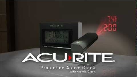 AcuRite Projection Alarm Clock with Atomic Time & Temperature 13239