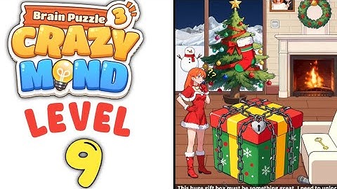 Brain Puzzle 3 Crazy Mind Level 9 Open Gifts Walkthrough