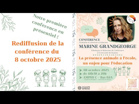 Marine Grandgeorge La Présence Animale à L école Un Enjeu Pour L éducation 8 Octobre 2025 