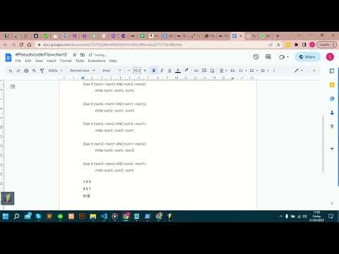 To develop an algorithm that reads in three numbers and writes them all in sorted order