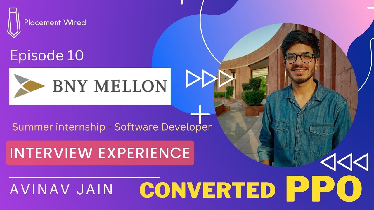 BNY Interview Question & Answers || Summer Internship to PPO ||  @placementwired9704 ​