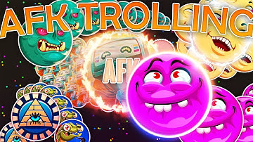 AGMA.IO AFK TROLLING *AFK PopSplit* // 100XXL Bots GAMEPLAY!