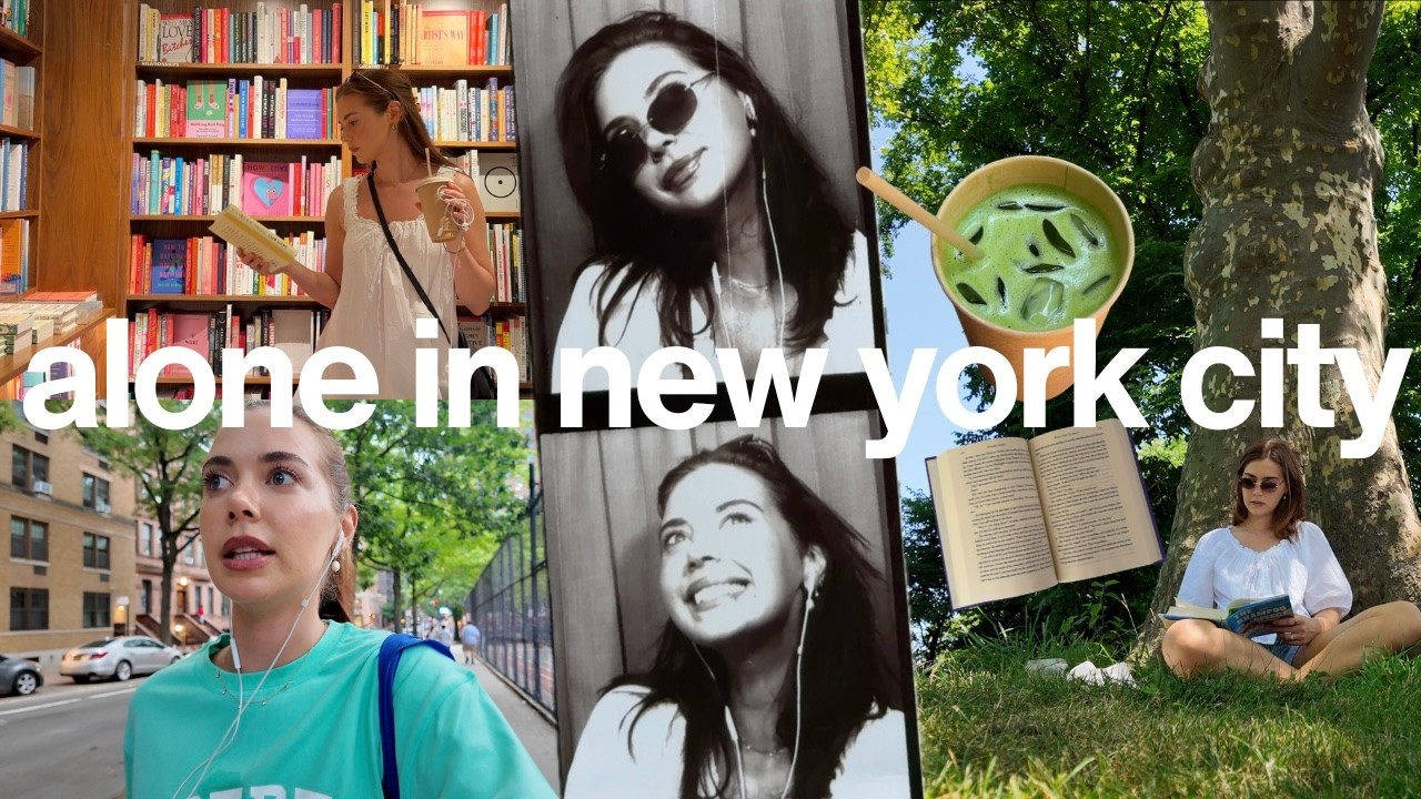 a week alone in NYC: walking the city, book shopping, photo booth, matcha