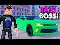 I Upgraded My CAMARO TAXI So I Can Scare My Customers in Roblox Taxi Boss!