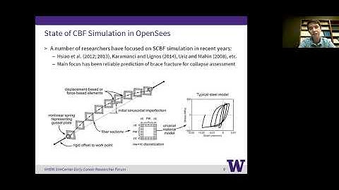SimCenter | Numerical Simulation of Concentrically  Braced Frames using OpenSees, October 10, 2017