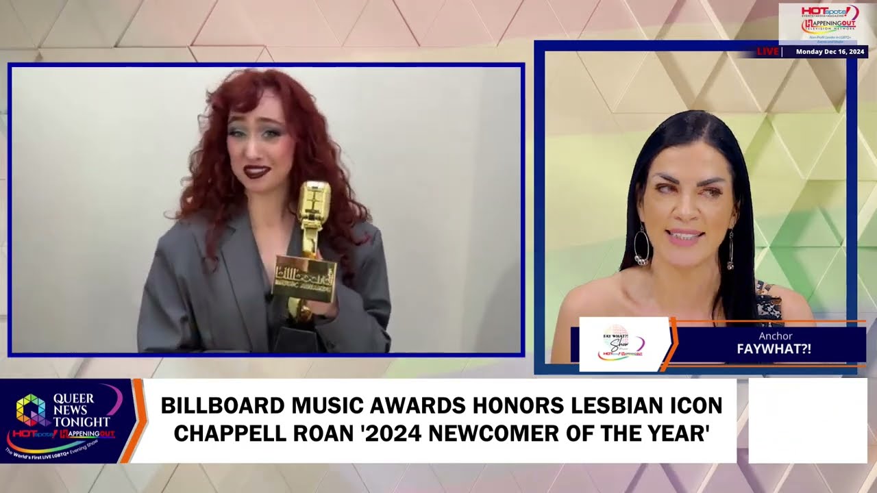 Billboard Music Awards Honors Lesbian Icon Chappell Roan '2024 Newcomer Of The Year'