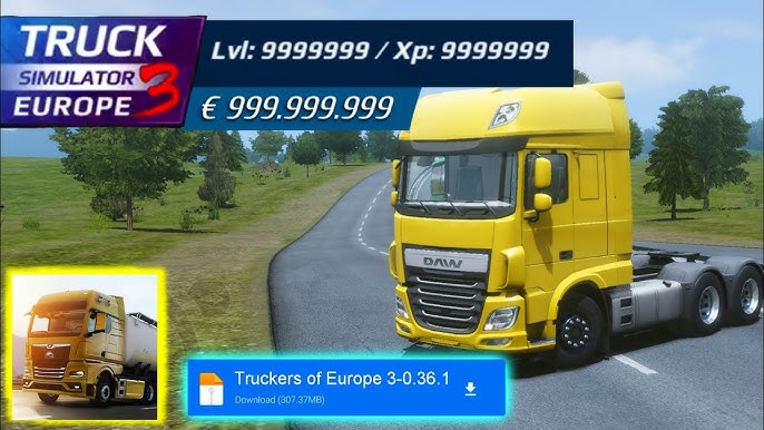 TRUCKERS OF EUROPE 3 APK MOD DINHEIRO INFINITO v0.37.7 ATUALIZADO