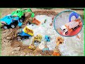 Car Wash for Kids and Cars dirty for Kids | Water Slide   Construction vehicles toys