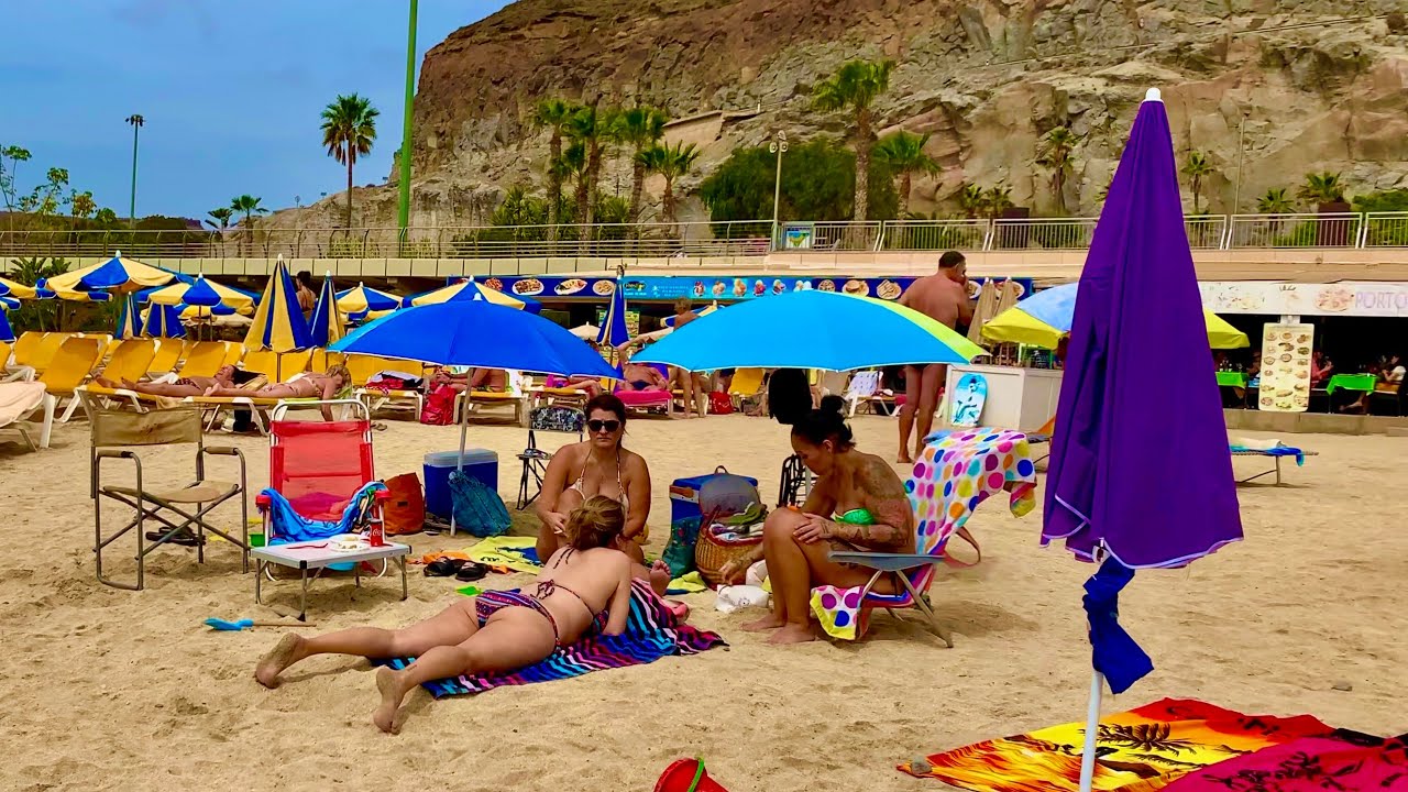 Gran Canaria Amadores Beach Life at 29.02.2020 - YouTube