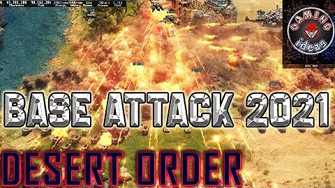 Full Flaks Base Attack I DesertOrder RTS Game Play ll RealTime Strategy Tank Game Attack