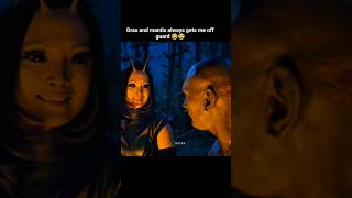 mantis an drax funny moments 😂 #movie #guardiansofthegalaxy #drax#marvelstudios