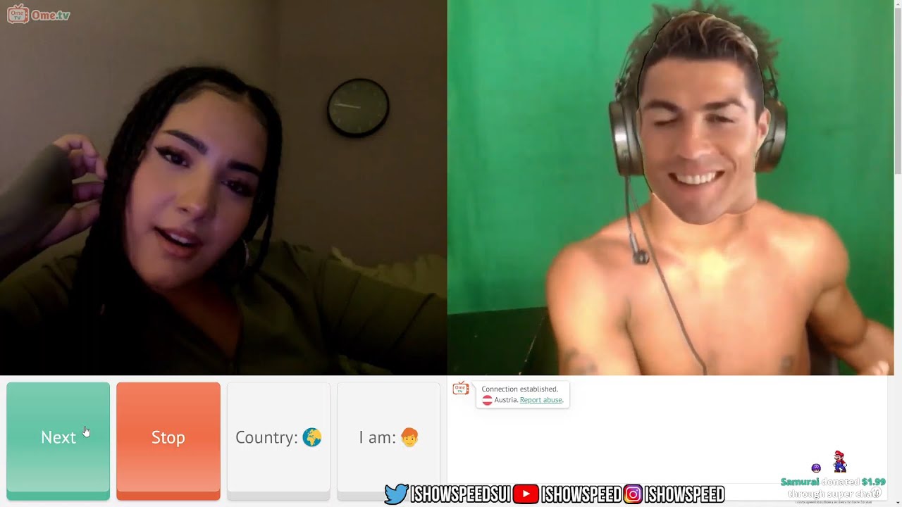 iShowSpeed Pulls Girl On Omegle Using Rizz Edit 😂