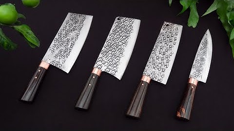 DAO PHÚC SEN, BỘ DAO 4 CON  ĐẦY ĐỦ CHỨC NĂNG CÁN MUN _HÀNG CHUẨN CỦA HTX DAO  PHÚC SEN