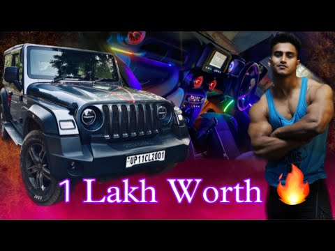 Finally Modified my New Mahindra Thar 2023?☠️ Gulfishan Gour ? #gulfishangour #thar #vlog