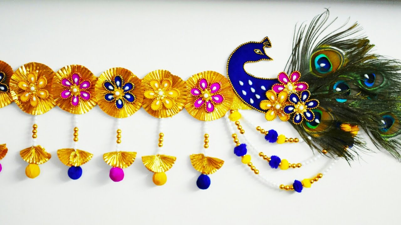 DIY Peacock Door Toran 24/ Awesome Bandanwar