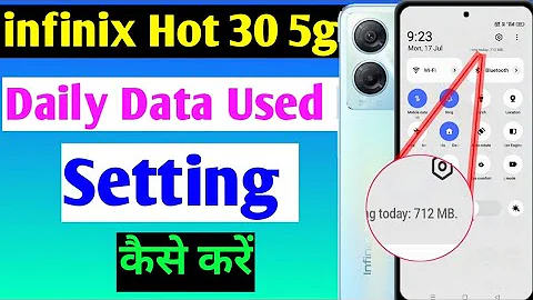 infinix hot 30 5g daily data usage setting | enable daily data used in infinix hot 30 5g