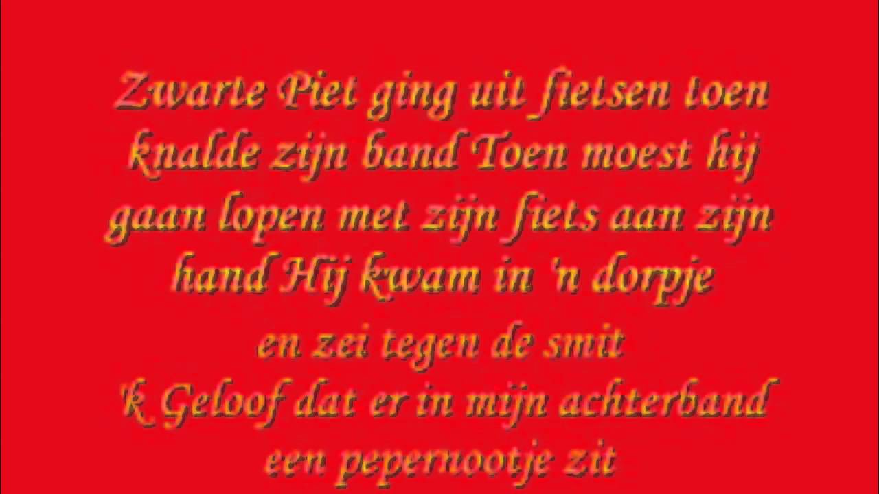 zwarte piet ging uit fietsen - YouTube