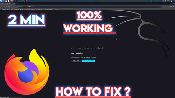 FIREFOX TAB CRASH ON KALI LINUX - Here