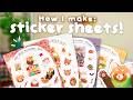 How I make sticker sheets ✿ From idea to final product