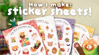 How I make sticker sheets ✿ From idea to final product