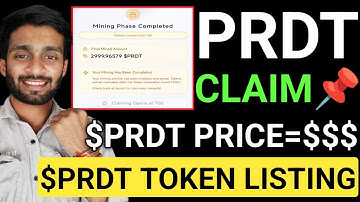 📢$PRDT TOKEN AIRDROP🔗$PRDT TOKEN CLAIM+LISTING🔥08 DAYS🔜$PRDT PRICE=$$$